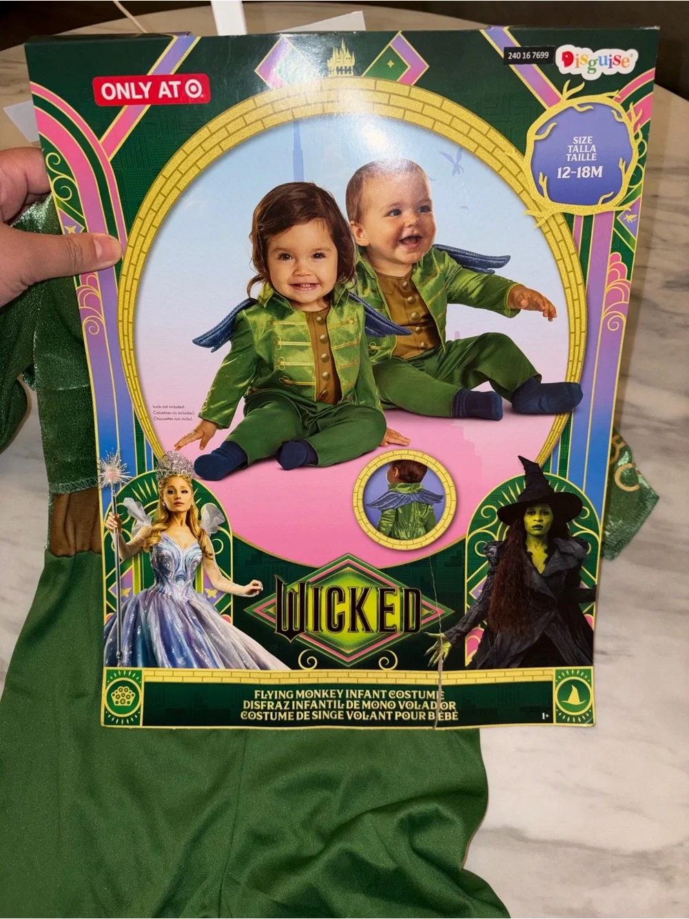 NWT Disguise Wicked Flying Monkey Infant Costume 12-18M Target Halloween